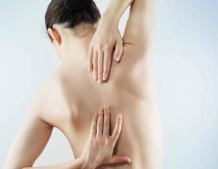 Self-massage to the osteochondrosis